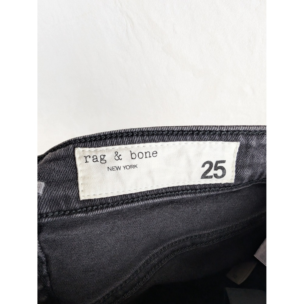 Rag Bone Jeans Nina Wythe High Rise Skinny‎ Charcoal Wash Size 25 - Picture 7 of 7